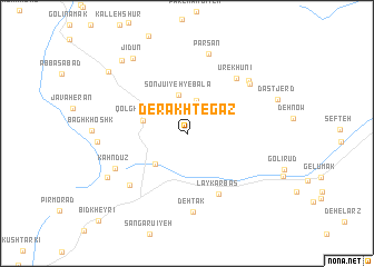 map of Derakht-e Gaz