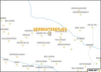 map of Derakht-e Senjed