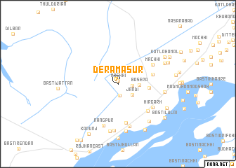 map of Dera Masūr