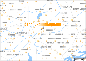 map of Dera Muhammad Rānjha