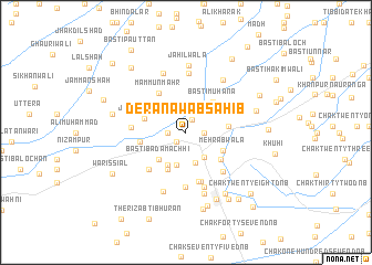 map of Dera Nawāb Sāhib