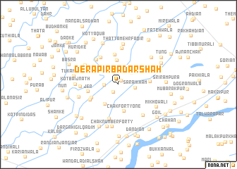 map of Dera Pīr Badar Shāh