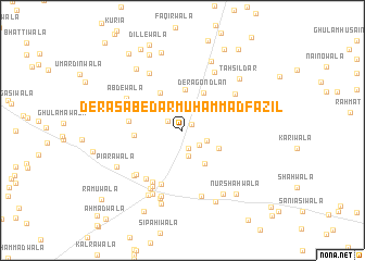 map of Dera Sābedār Muhammad Fāzīl