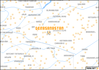 map of Dera Sanastān