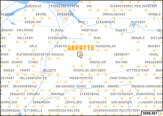 map of De Ratte