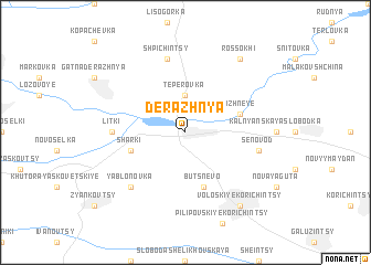 map of Derazhnya