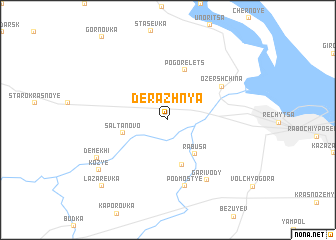 map of Derazhnya