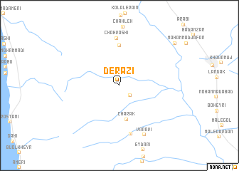 map of Derāzī