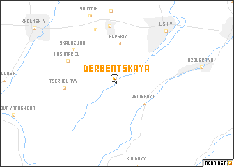 map of Derbentskaya