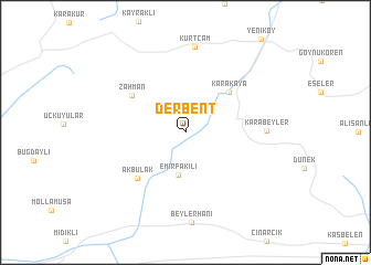 map of Derbent