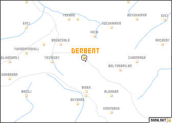 map of Derbent