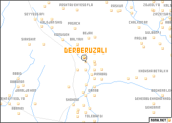 map of Derb-e Rūz ‘Alī