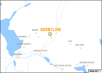 map of Derby Line