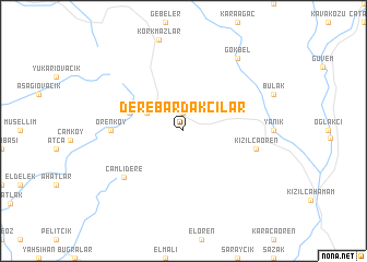 map of Derebardakçılar