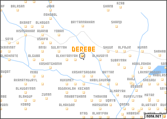 map of Derebe