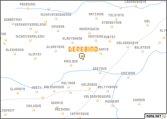 map of Derëbino