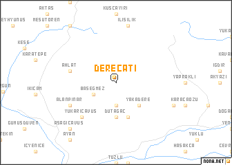 map of Dereçatı