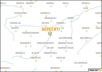 map of Dereçatı