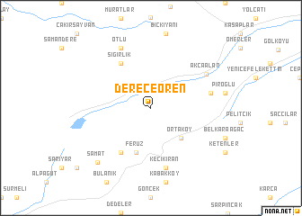 map of Dereceören