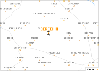 map of Derechin