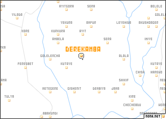 map of Derekʼ Āmba