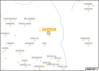 map of Déréka