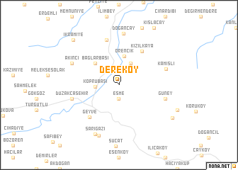 map of Dereköy