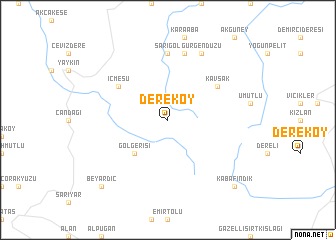 map of Dereköy