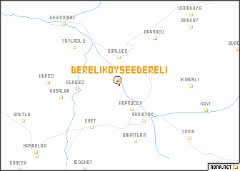 map of Dereli Köy see Dereli