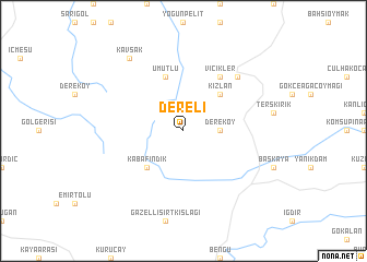 map of Dereli