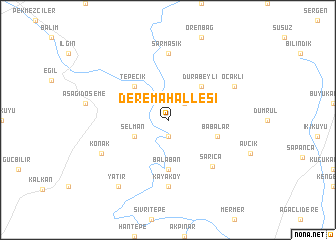 map of Deremahallesi