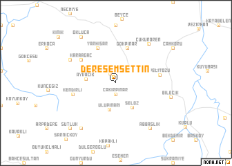 map of Dereşemsettin