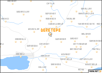 map of Deretepe