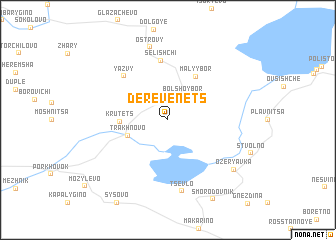 map of Derevenets