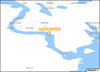 map of Dereven\