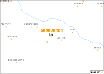map of Dereven\