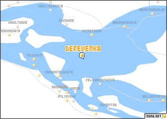 map of Dereven\