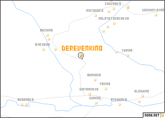 map of Derevenʼkino