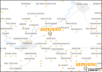 map of Derevenki