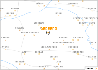 map of Derevno