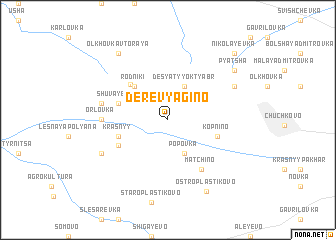 map of Derevyagino