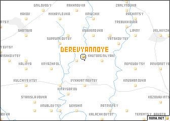 map of Derevyannoye