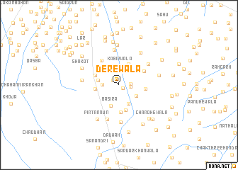 map of Derewāla