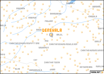 map of Derewāla