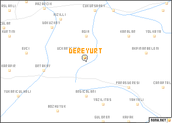 map of Dereyurt