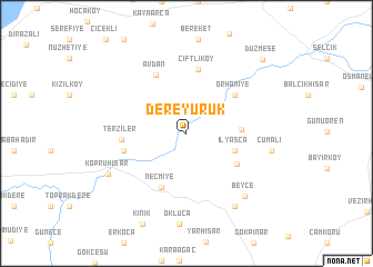 map of Dereyürük
