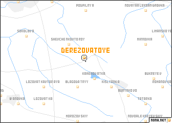 map of Derezovatoye