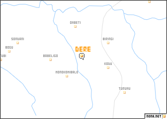 map of Dere