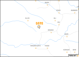 map of Dere