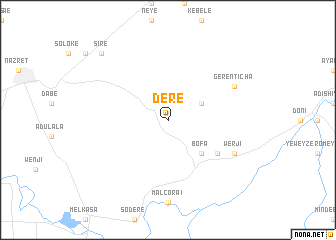 map of Dērē